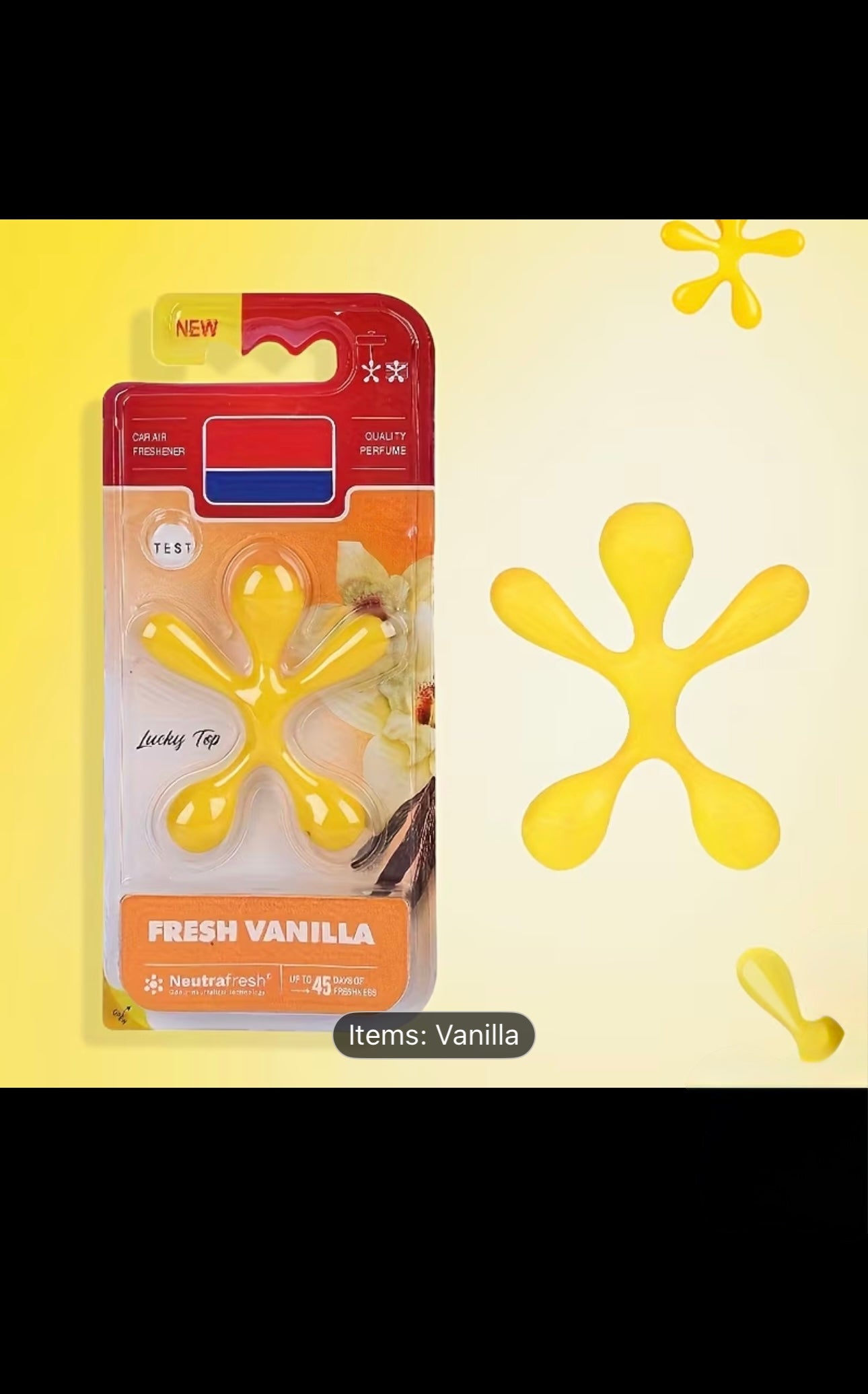 1 car air freshener ornament vanilla